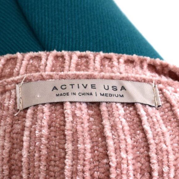 Dusty Rose Pink Chenille Cropped Sweater - Picture 5 of 6